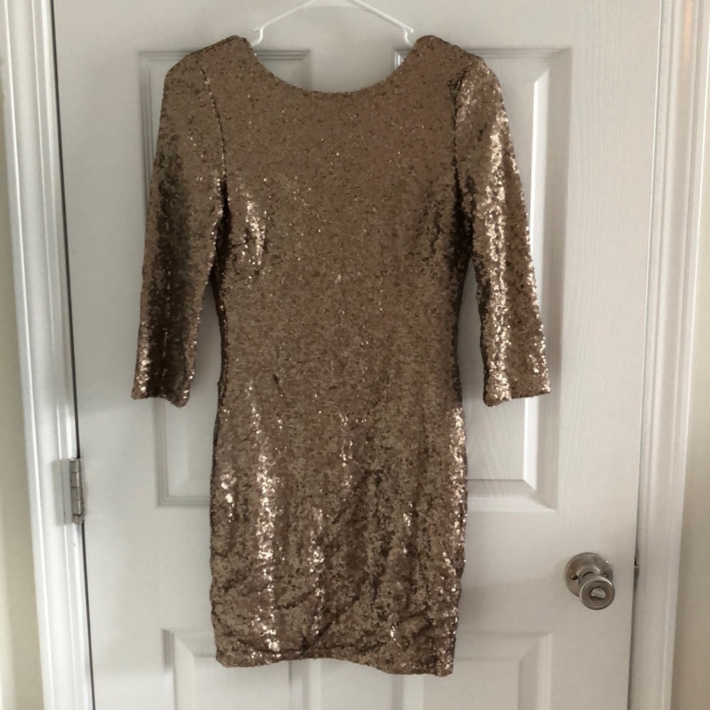 Full Gold sequence dress